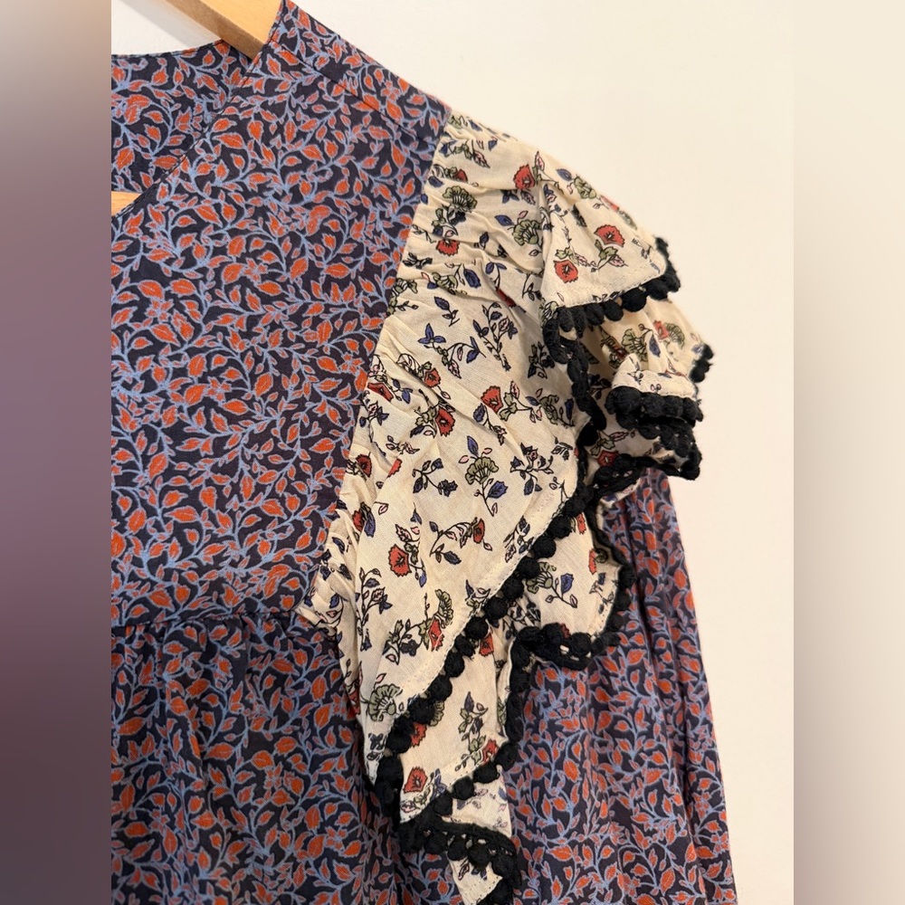 Roller Rabbit Ruffled Floral Long Sleeve Top - Picture 4 of 8